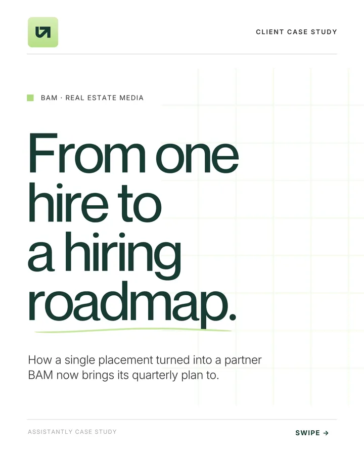 From one hire to a hiring roadmap: how a single placement turned into a partner BAM now brings its quarterly plan to